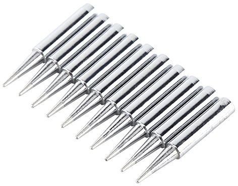 Zerodis 10 PCS Iron Tips, Soldering Iron Tips Replacement Solder Tips Kit Soldering Station Welding Equipment Accessories for Quick Solder Station