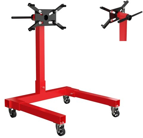 XMTECH Motorständer bis 570 kg – Motorheber, Motorhalter, Getriebeheber, Getriebehalter – 360° drehbar, robust lackierter Stahl, ideal für Werkstatt & DIY-Projekte