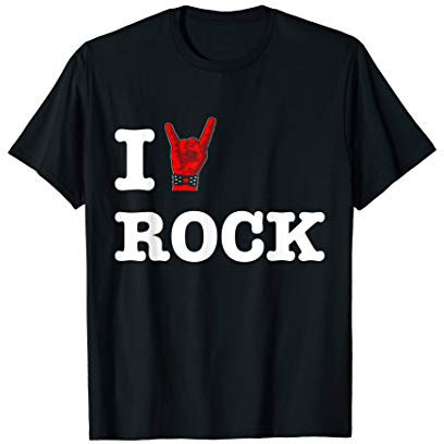 I love Rock'n'Roll - Pommesgabel T-Shirt