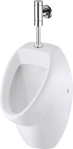 Primaster Urinal Set Urinalbecken WC Toilette Zulauf Druckspüler Siphon Keramik
