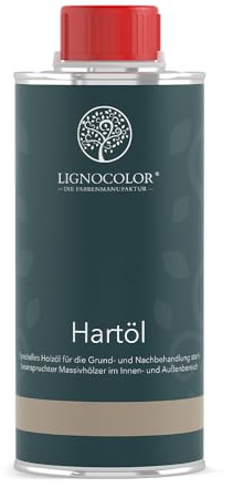 Lignocolor Hartöl - spezielles Holzöl zur Behandlung von Hölzern im Innen- & Außenbereich (250 ml, Natur transparent)