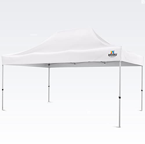BRIMO Gartenpavillon pavillons 100% Wasserdicht ohne Seitenteilen - 5 Jahre Garantie (3x4,5 m, Weiß)