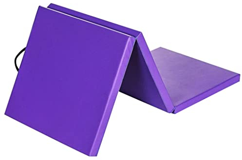 Turnmatte Weichbodenmatte Dreifach Klappbare Gymnastikmatte Mit Tragegriff, wasserdichte rutschfeste PU-Sportmatte Taumelmatte Tanzmatte, 180 X 60 X 5 cm (Size : 180x60x5cm)