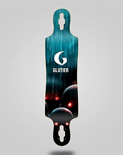 Glutier Skate Skateboard Longboard Deck 40x9 Drop Pixel Bots