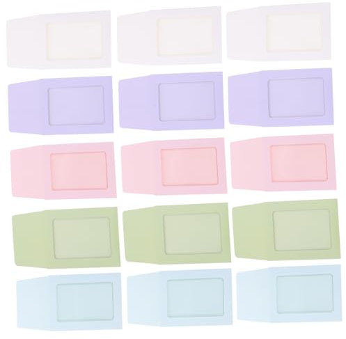 VILLFUL 50 Stück Kartenhüllen Fotokartenhalter Kartenumschläge Karten Im Einfachen Stil Fotokartenhüllen Spielkartenhalter Gebeiztes Papiermaterial Leicht Zu Öffnendes Design