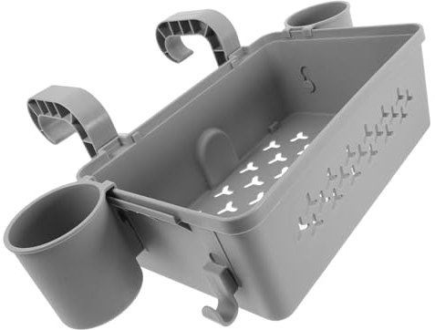 Supvox Pool Aufbewahrungskorb Hängend Multifunktional Mit Becherhalter Praktischer Organizer Für Poolspielzeug Handtücher Und Zubehör Am Poolrand
