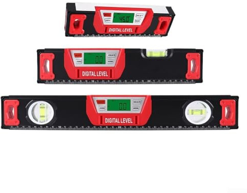 Goniometro elettrico magnetico, con livello di impermeabilità IP67, design con pulsante magnetico (30 cm)