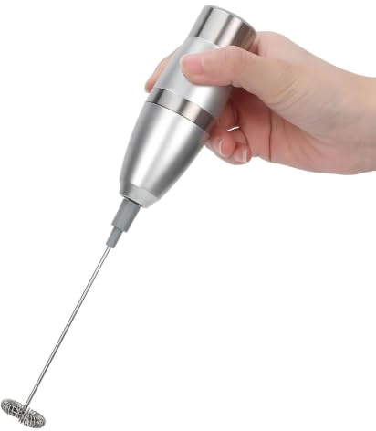 DOUQIFEI Handheld Milk Frother Electric Coffee Frother Hand Held Stainless Steel Drink Mixer with 19000 RPM Mini Electric Whisk for Latte Matcha Hot Chocolate