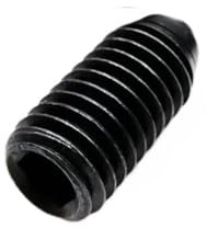 DQZRTUECA Gewindestifte 1 Stück M2,5 M3 M4 M5 M6 M8 M10 M12 M16 Stahl 304 Edelstahl Innensechskant Federball Plunger Grub Punkt Stellschraube Bolzen(Black,30MM-M10)