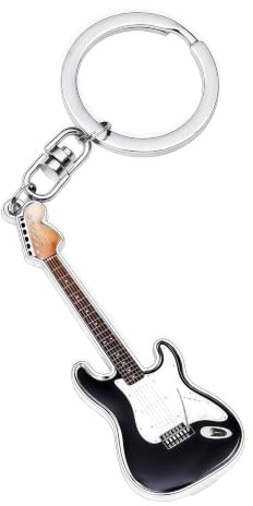LanHong Porte-clés guitare avec décapsuleur - Porte-clés pour homme et femme - Accessoires de guitare - Cadeaux pour les amateurs de guitare, papa