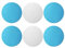 6pcs Bande Magnétique Adhésive, Métal Remplacer la Bande Magnétique avec Support Adhésif Bande Lumineuse Magnétique pour Éclairage LED Magnétique et Éclairage Sous le Comptoir (Rond)