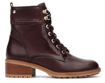 Pikolinos Medina Botines de Tacón Mujer | en Cuero | Cordones y Cremallera