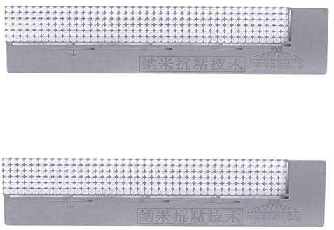 5D-Edelstahl-Lineal, Diamant-Lineal für runde Bohrer, für handgefertigte Mosaik-Kreuzstich-Stickerei, Strasssteine, Punktierzubehör, 2 Stück (13 x 3 cm)