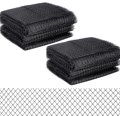 2 pezzi rete anti uccello, rete uccello 7,5 m x 15 m, per protezione uccelli, galline, anti piccione, giardino, pianta, riutilizzabile per proteggere recinzioni orti bacino (maglia -5 cm)
