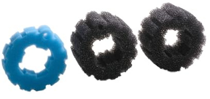 Koi- und Bonsaipark Herdecke KH Biotec Ersatzschwamm Set passend für Oase Biopress 4000/5000 Filter Set 1x blau 2X schwarz passt auch für Oase