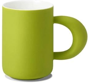 FAJNUZI2024 Tazze Set di 1 Tazza da caffè in Gelatina, Tazza in Ceramica da 14,2 Once con Grande capacità for Le Migliori Amiche e Sorelle degli Innamorati Tazzine caffè(Green)