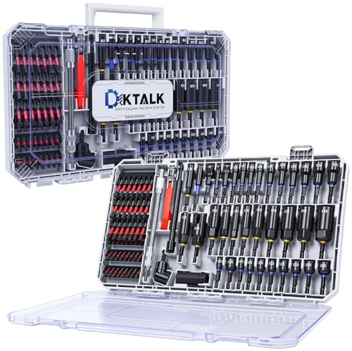 86-Piece Magnetic Impact Nut Driver Set&Bit Set, SAE&Metric, Nut Drivers(32pcs), S2 Steel Bits(45pcs), Ratchet Wrench,Ball-Head Adapters,Quick-Release Bars,Universal Socket,Flexible Shaft,Angle Driver