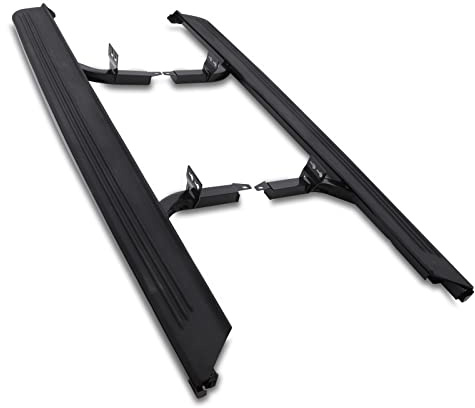 Predator4x4 Aluminium ABS Heavy Duty Side Steps Black Running Boards Bolt On Sidesteps Foot Rail Sills Compatible With Land Rover Range Rover Vogue L322 01-12