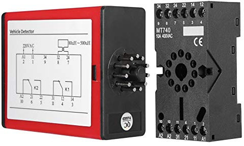 Jadeshay Rilevatore di Veicoli,AC220V 2.5W Rilevatore di Loop Induttivo Canale Singolo Rivelatore di Tensione per il Controllo degli Accessi al Parcheggio