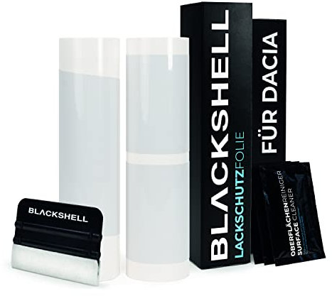 Blackshell® Lackschutz Set passend für Dacia Sandero | Bj. 2012-2017 Transparent - passgenauer Ladekantenschutz, Einstiegsleisten inkl. Folierset