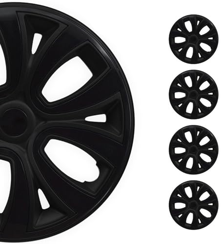 OMAC Radkappen 15 241 Schwarz 4tlg | Radzierblenden, Radblenden, Einsatz, ABS