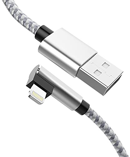 MTAKYI 90 Grad iPhone Ladekabel USB Kabel, 90-Grad Ladekabel 5 m Super Langes Rechtwinkliges Blitzkabel 5 m Kompatibel mit iPhone 14/ 14Pro/13/12/11/ XS/XR/XS/Max / 8/7 Plus