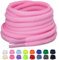 Puzeam 2 Paia Lacci Ovali per Scarpe Sportive, larghezza 6mm, Mezzi Lacci Rotondi per Sneakers, 16 Colori Stringhe per Scarpe da Corsa e Stivali - Rosa 120