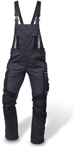 PUMA Workwear Latzhose Herren mit Multifunktionstaschen - Arbeitshose mit verstärktem Nylon Gewebe - Berufsbekleidung für Mechaniker, Handwerker, Elektriker und viele mehr