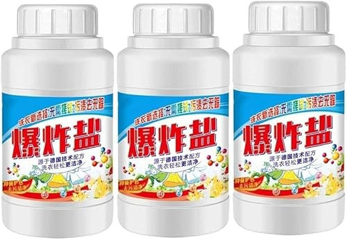 EXQST Sal para Limpieza de Ropa, Detergente para Ropa en Polvo de Limpieza Multiusos, Quitamanchas para Ropa con enzimas activas, Sal de Limpieza Pop