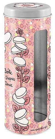 DLP - Boîte à Cotons Démaquillants Disques (en métal) - Fleurie