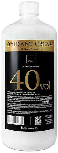 LA MISTT Crema Oxigenada 40 Vol (12%) para Tintes | 1 Litro | Decolorante Pelo Profesional