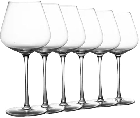 Generic Verre À Vin Rouge - Grand Verre À Vin En Cristal Soufflé À La Main 18.5Ozml Pour Bar D'Hôtel/A./Ensemble de 6