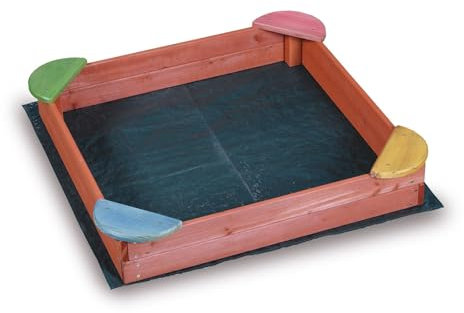 La zappa Sabbiera per bambini in legno verniciato da giardino e veranda