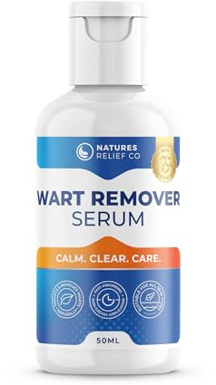 Wart Remover Treatment | Salicylic Acid Wart Treatment for Hands & Feet | Natural Wart Removal Serum with Tea Tree & Lemongrass Oil | Fast-Acting & Gentle Formula | 50ml | Travel Friendly