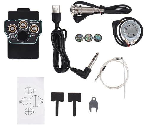 Pesderty Gitarren-Tonabnehmer Konzertgitarre Tonabnehmer Vibrations-Tonabnehmer BT Begleit-Resonanz-Tonabnehmer 3-Band EQ Equalizer Akustik