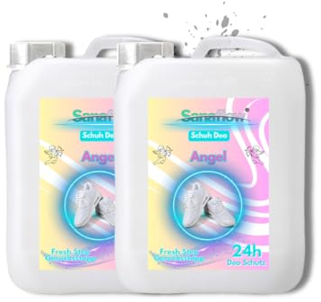2x5L Schuh Deo Angel – Frischekick für Ihre Schuhe! Geruchsstopp & Schweißgeruch-Entferner für langanhaltende Frische