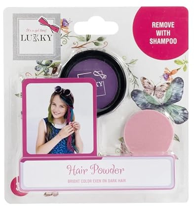 Lukky Haarkreide mit Schwamm Lila