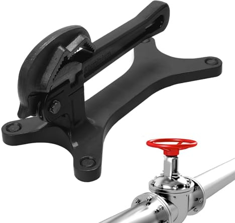 Portable Pipe Vise, Pipe Tightening Vise, Portable Aluminum Tube Vice for Valve Maintenance, Narrow Space Work Sites, Plumbing Installation, High-Altitude
