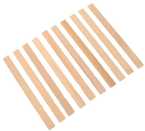 Gadpiparty Bastoncini per Mescolare la Vernice in Legno di Betulla 355X27X34 MM Set da 10 Pezzi Palette per Mescolare Resina Epossidica Bastoncini per Lavori Artigianali Riutilizzabile