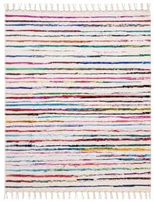 Chindi Rag Rug 60x120cm | Handwoven Cotton Kitchen Rug & Boho Bathroom Rug