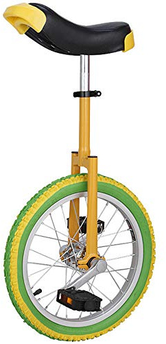 ROHCGHC Einrad, 20/18/16 Zoll Einrad, Herren-Einrad, mit rutschfesten Rädern, Leichtmetallfelge, extra dickem Reifen, Verstellbarer Sitz(16inch)