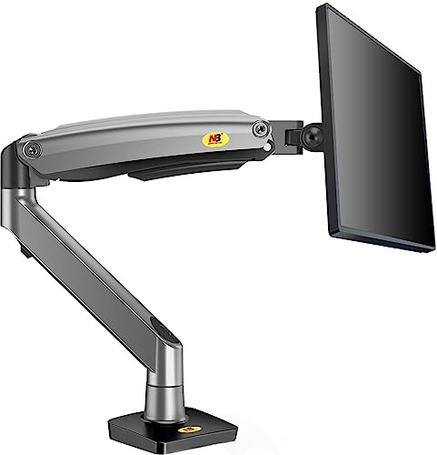 NB North Bayou Monitor Halterung Tischhalterung Gasdruckfeder Arm höhenverstellbar Bildschirmhalterung für 22-35 Zoll LED LCD Bildschirm Wiegt 2-12kg (Schwarz)