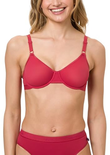 BeeDees Damen Bügel-BH Microfun W dunkelrot | 75D