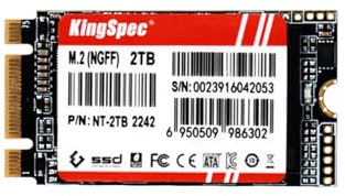 KingSpec 2TB 2242 SSD NGFF M.2 SATA III Up to 550MB/s, Internal Solid State Drive 6Gb/s for PC, Laptop