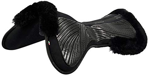 Acavallo CC Gel & Memory Foam Half Pad Lammfell - schwarz