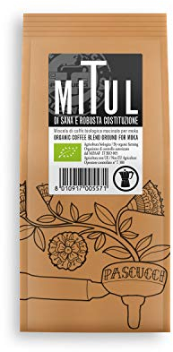 Caffè Pascucci | Caffe Miscela Mitul Macinato Bio Biologico Confezione 250 g Uso Moka Caffettiera Napoletana Gusto Intenso Prodotto Italiano