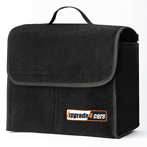 upgrade4cars Sac de Coffre Voiture en Feutre | Boite Rangement pour Outils & Entretien | Accessoire Utile Gadget