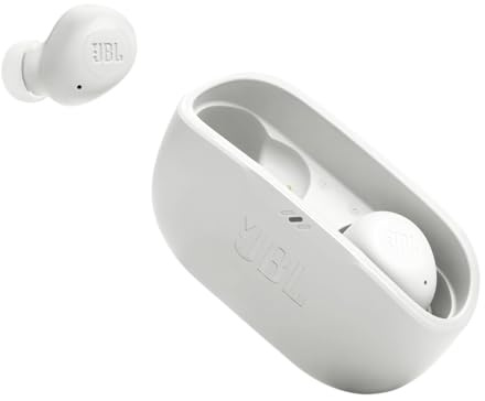 JBL Vibe Buds - Auricolari True Wireless, Smart Ambient, VoiceAware, fino a 32 ore totali di durata della batteria con ricarica rapida, resistenti all'acqua e alla polvere, JBL Deep Bass Sound