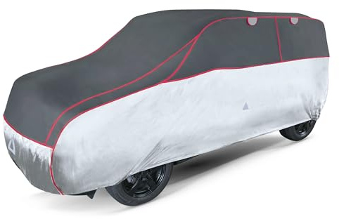 Walser Hagelschutz Abdeckplane Auto, Autogarage Abdeckung Pro, 100% Polyester, Wasserdicht, für PKW, Größe 6 - Anthrazit-Silber