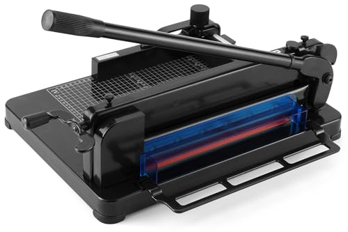 Heavy Duty Paper Cutter,12 inch Guillotine Paper Cutter,Guillotine Paper Cutters and Trimmers Cards Leather with Metal Base for Office Home School (Black, a4)